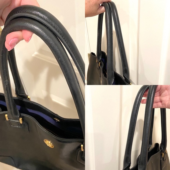 TORY BURCH Large Black Saffiano Leather Tote Bag - Picture 7 of 16